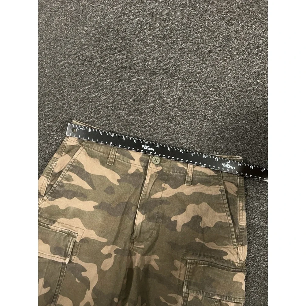 Old Navy Camo Cargo Shorts Mens 30 Camouflage Lived-In Straight Built-In Flex